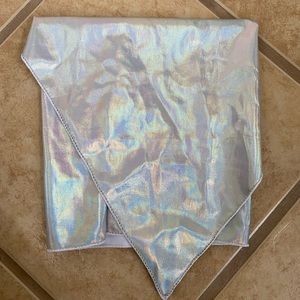 New Iridescent Neck Scarf, Mask. Bought for BM, Never used